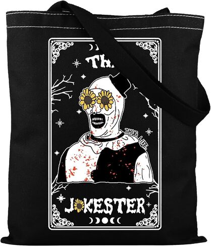 TSOTMO Horror Merch Scary Clown Tote Bag for Horror Film Lovers Halloween Scary Movie Gift (JOKE) in Saudi Arabia