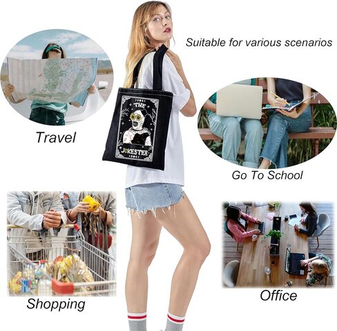 TSOTMO Horror Merch Scary Clown Tote Bag for Horror Film Lovers Halloween Scary Movie Gift (JOKE) in Saudi Arabia