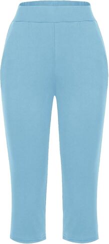 Womens Cargo Capri Pants with Pockets Lightweight Joggers Yoga Hiking Pants Workout Sweatpants Summer Casual Trousers in Saudi Arabia