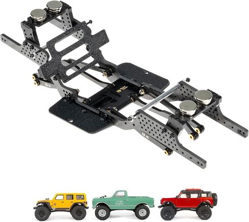RampCrab Carbon Fiber Chassis Kit for SCX24, 7° Angled Skid, LCG Chassis Kit for Axial SCX24 SCX24 Gladiator & Dodge Power Wagon in Kuwait