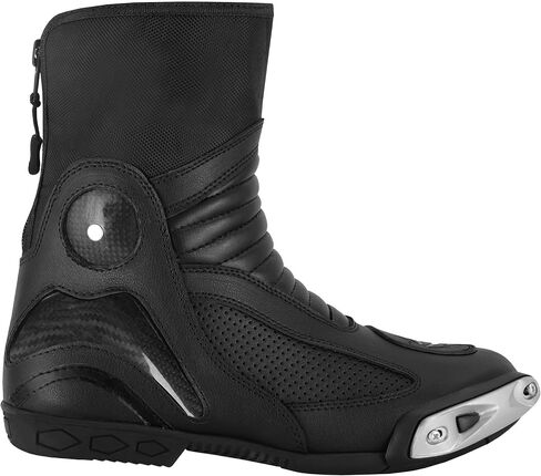 Leather Motorcycle Shoes with Rubber Sole Men's Protective Leather Rider Motorcycle Boots Men Motocross Boots CE Approved in Kuwait