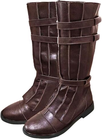 Dunhao Cos Men's Knight Boots Warrior Warrior Cosplay Boots Pirate Halloween Shoes in Kuwait