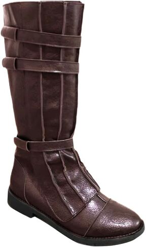 Dunhao Cos Men's Knight Boots Warrior Warrior Cosplay Boots Pirate Halloween Shoes in Kuwait