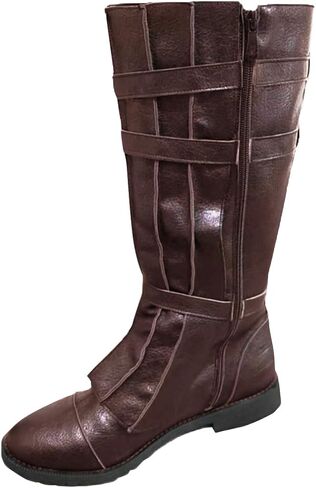 Dunhao Cos Men's Knight Boots Warrior Warrior Cosplay Boots Pirate Halloween Shoes in Kuwait