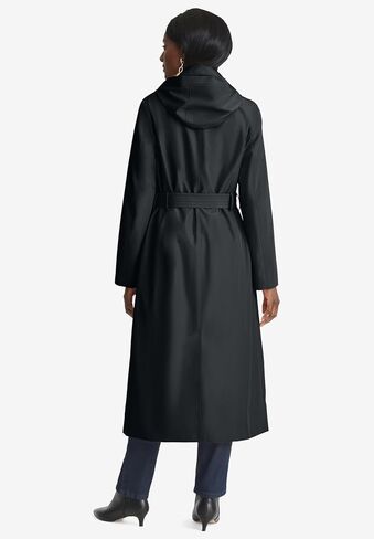 Jessica London Women's Plus Size Double Breasted Long Trench Raincoat in Saudi Arabia