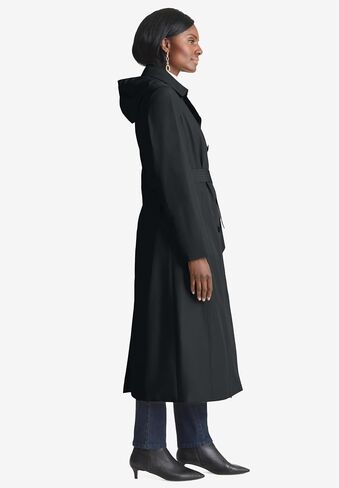 Jessica London Women's Plus Size Double Breasted Long Trench Raincoat in Saudi Arabia