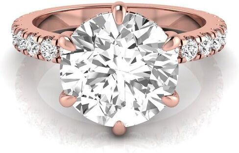 IGI Certified 3.75 CARAT REOL LAB GROWN DAIMOND (3 CT ، F ، VVS2) HIDDEN HALO 14K GOLD LEASHINGE FOR WOMENS in Kuwait