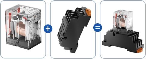 Industrial Mini Relay, 220V AC/12V 24V DC, 8/14 Pin Configuration, HH52P 54P MY2NJ (HH62P_LY2NJ_10A DC_12V) in Saudi Arabia
