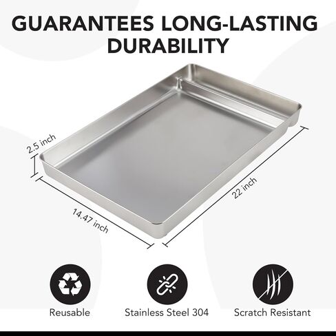 Stainless Steel Replacement Tray Compatible with petsafe Tray for ScoopFree Self-Cleaning Litter Box Systems - with Teaser for Cat - Never Absorbs Odor, Stains in Kuwait