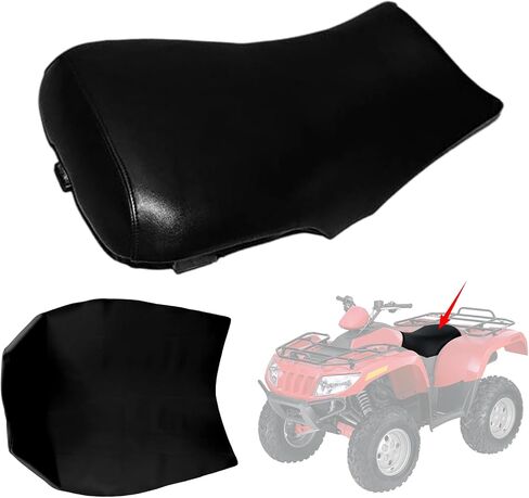 Seat Cover Compatible with 2005-2009 Arctic Cat 400 500, Heavy Duty Leather ATV Seat Cover Replacement, Black in Saudi Arabia