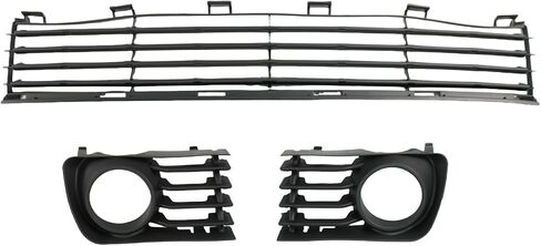 Front Lower Bumper Grille Fog Light Bezels kit Black For 2004-2009 Toyota Prius Front Lower Bumper Grille Replacement 53111-47010 53113-47030 53112-47030 TO1036112 TO1038118 TO1039118 ﻿ in Kuwait