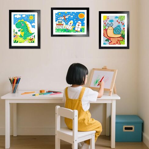 Kids Art Frame & Artwork Display - 8.5x11" Changeable Display Holds 150 Pcs, Magnetic Front-Loading Design for Wall, Perfect Artwork Organizer for Childrens Drawings, Horizontal/Vertical Hanging in Saudi Arabia