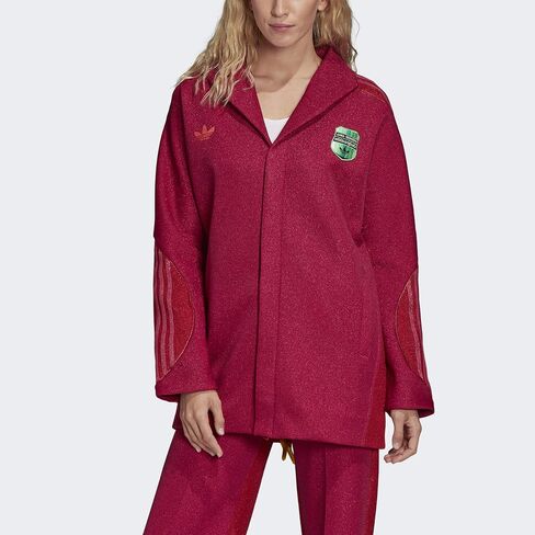 adidas Originals x Anna Isoniemi Women's Metallic Jacket, Bold Pink/Glory Red in Saudi Arabia