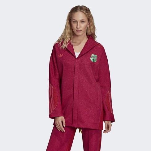 adidas Originals x Anna Isoniemi Women's Metallic Jacket, Bold Pink/Glory Red in Saudi Arabia