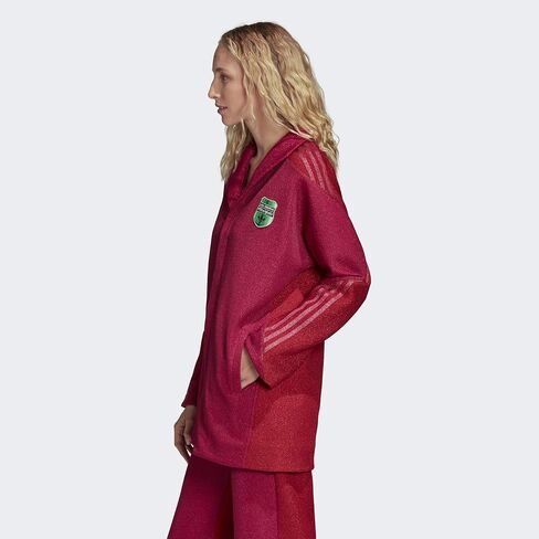 adidas Originals x Anna Isoniemi Women's Metallic Jacket, Bold Pink/Glory Red in Saudi Arabia