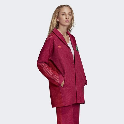 adidas Originals x Anna Isoniemi Women's Metallic Jacket, Bold Pink/Glory Red in Saudi Arabia