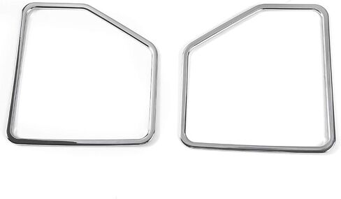 Car Door Loudspeaker Speaker Decoration Frame Cover Trim for Ford F150 2015 2016 2017 (Chrome) in Saudi Arabia