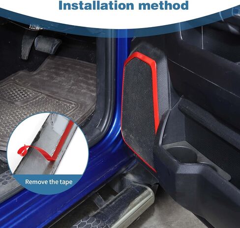 for RAM Door Speaker Trim Ring Red for Dodge RAM 2010-2017 Red Interior Accessories 4pcs in Saudi Arabia