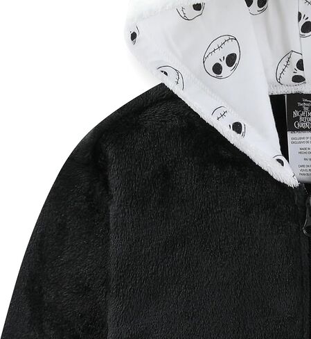 ديزني كابوس قبل عيد الميلاد جاك سكيللينجتون الفتيات zip up coral fleece hoodie لطفل صغير وأطفال كبير in Saudi Arabia