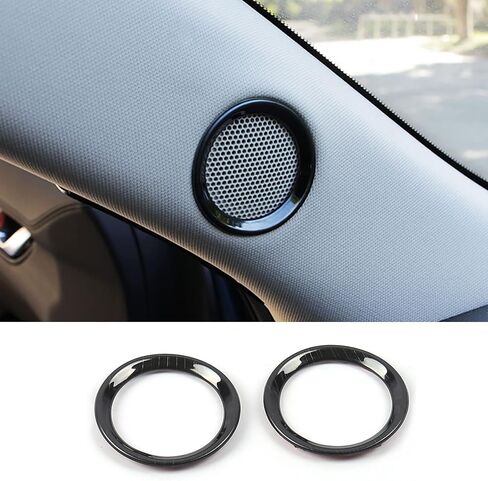 Car Accessories Fit for Mazda CX-5 CX5 2017-2021 2022 2023 2024 2025 Front Door Loud Speaker Stereo Cover Frame (Matte Silver) Stainless Steel 2 PCS in Saudi Arabia