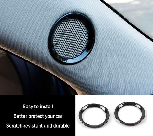 Car Accessories Fit for Mazda CX-5 CX5 2017-2021 2022 2023 2024 2025 Front Door Loud Speaker Stereo Cover Frame (Matte Silver) Stainless Steel 2 PCS in Saudi Arabia