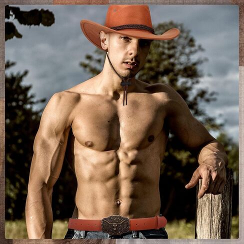 3 Pcs Men's Cowboy Costume Western Poncho Hat Belt Mexican Cowboy Outfit for Adult Halloween Party Cosplay in Saudi Arabia