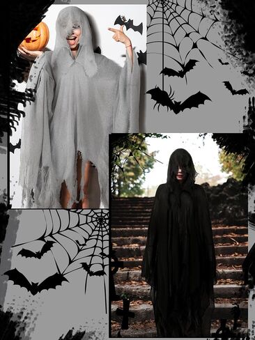 2 PCS Halloween مقنعين رافد الهالوين قاتمة رينبر أزياء ريبر معالج عصر النهضة في العصور الوسطى للبالغين in Saudi Arabia