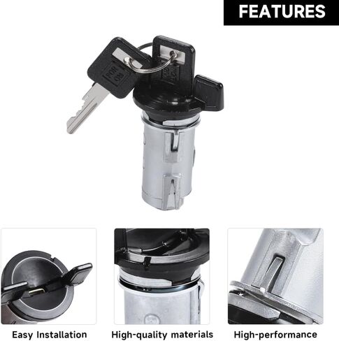 Ignition Starter Switch Lock Cylinder with Keys for Chevy C1500 C2500 C3500 1991-1994 for GMC Suburban C1500 C2500 1992-1994 | Durable Metal Materials | Replaces 12300443 in Saudi Arabia