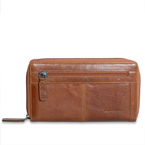 Jack Georges Voyager Large Zip-Around Travel Wallet #7724 (Black) in Saudi Arabia