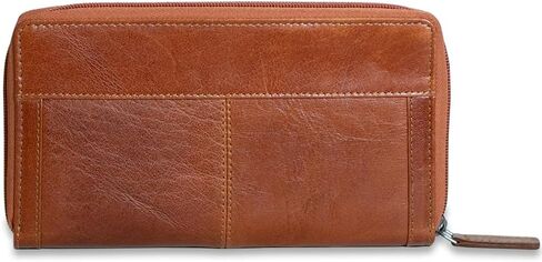 Jack Georges Voyager Large Zip-Around Travel Wallet #7724 (Black) in Saudi Arabia
