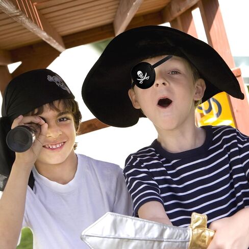 Pirate Eye Patch و Pirate Eye Patches للأطفال البالغين البالغين من الجمجمة وتصميم العظام المتقاطعة. in Saudi Arabia