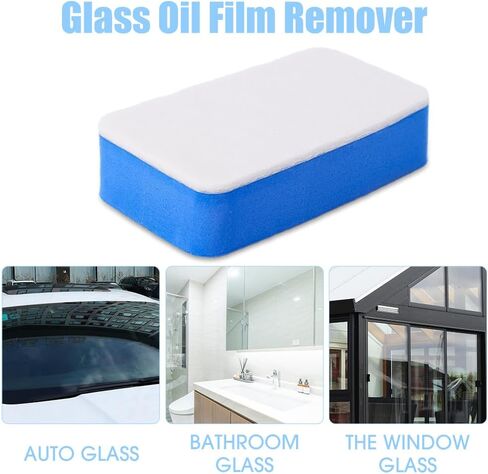 Car Glass Oil Film Cleaning Sponge Wiper Polishing Sponges Car Windshield Felt Brush Oil Dusty Removal Tools Accessories in Saudi Arabia