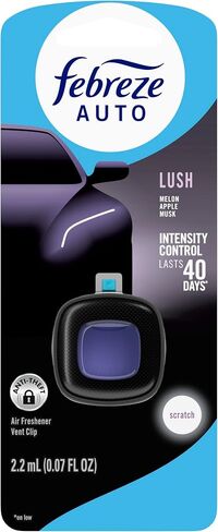 Febreze Auto Air Graperener ، مقطع تنفيس السيارات في مكافحة الرائحة ، رائحة العاصفة في منتصف الليل ، 8 Count in Kuwait