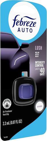 Febreze Auto Air Graperener ، مقطع تنفيس السيارات في مكافحة الرائحة ، رائحة العاصفة في منتصف الليل ، 8 Count in Kuwait