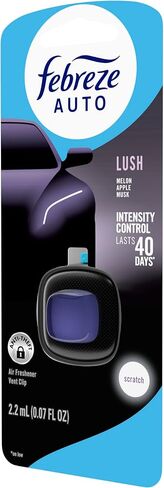 Febreze Auto Air Graperener ، مقطع تنفيس السيارات في مكافحة الرائحة ، رائحة العاصفة في منتصف الليل ، 8 Count in Kuwait