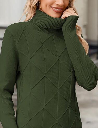 Zeagoo Women's Turtleneck Sweater Sweater Fall Winter 2025 Long Sleeve Stunky Trendy Bullover Tops in Saudi Arabia
