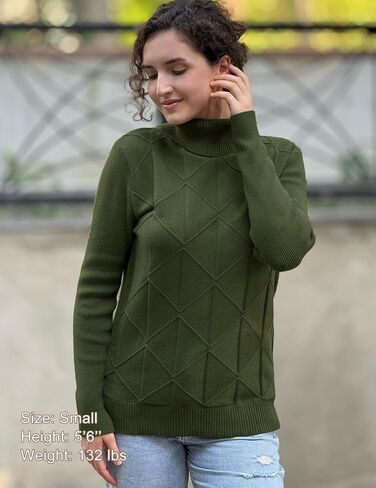 Zeagoo Women's Turtleneck Sweater Sweater Fall Winter 2025 Long Sleeve Stunky Trendy Bullover Tops in Saudi Arabia