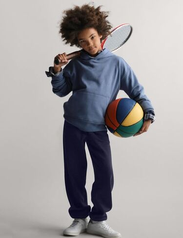 Kissonic 3 Pack Boys Girls Sweatpants Active Joggers Kids Elastic Waist Athletic Jogger Pants with Pockets Drawstring in Kuwait