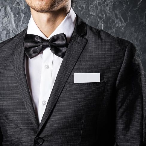 2pcs مربعات جيب بيضاء للرجال مناديل مسبقة للرجال للرجال مربعات جيب للرجل in Saudi Arabia