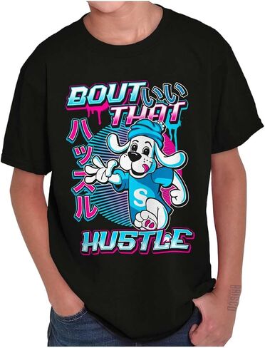 Brisco Brands Kanji Slush Puppie Bout That Hustle Crewneck T Shirts Boy Girl in Saudi Arabia