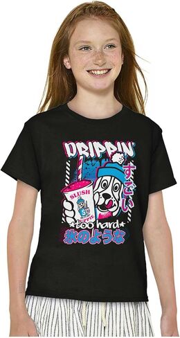 Brisco Brands Kanji Slush Puppie Drippin Too Hard Crewneck T Shirts Boy Girl in Saudi Arabia
