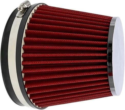Cone Air Filter 152mm/6in Non-Woven Fabric Red Cold Air Intake Cone Filter(155mm) in Saudi Arabia