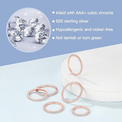 Suplight 925 Sterling Silver Wedding Band Rings, Full Cubic Zirconia Wishbone Ring Love/Lucky Engagement Promise Rings For Women, Size 4-12 (with Gift Box) in Saudi Arabia
