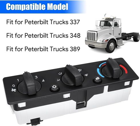 HVAC A/C Heater Climate Control Module Panel Switch Compatible with Peterbilt Trucks 337 348 389 AC Control Panel Climate Control Module Replace Q216119 Q21-6119 in Saudi Arabia
