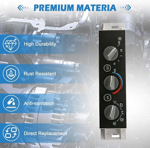 599-007 Front Climate Control Module 9378815 Heater A/C Control Switch for 1996-1999 Chevy GMC C1500 C2500 C3500 K1500 K2500 K3500 Truck Replace# 9378815 15-72548 in Saudi Arabia