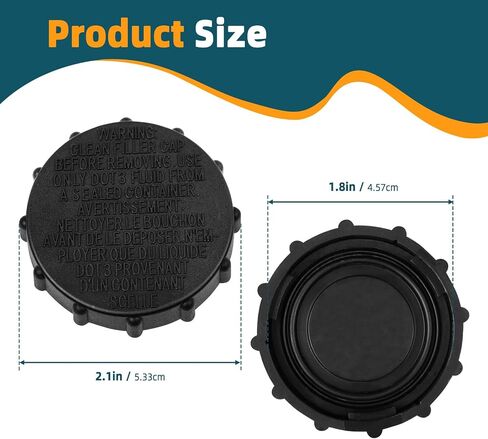 غطاء خزان سائل الفرامل لفورد F-150 2015-2019 ، Expedition & Lincoln Navigator 2018-2021 ، يحل محل OEM FL3Z-2162-A FL3Z2162A in Kuwait