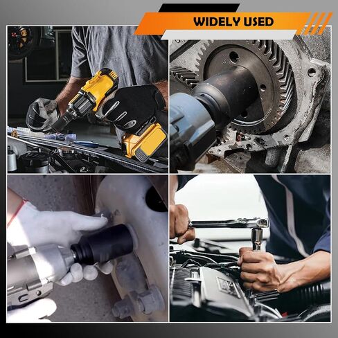 32mm Socket 1/2 Drive Design,Anti-slip Deep Impact Sockets 1/2 Drive for Labor-saving Disassembly of Nuts,6 Point Automotive Tools Axle Nut Socket for Cars SUVs (32mm) in Saudi Arabia