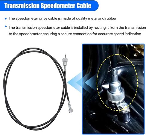 Transmission Speedometer Cable Compatible with Chevy 55 56 57 700R4 TH350 TH400 TH-200 TH-350 TH-400 TH-200-4R Replace 7641443183 in Saudi Arabia