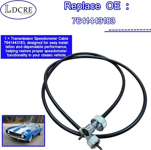 Transmission Speedometer Cable 7641443183,Fits for 55 56 57 Chevy 700R4 TH350 TH400 TH-200,TH-350 TH-400 TH-200-4R TH-700R4,Compatible with Chrysler transmissions 727,904 in Saudi Arabia