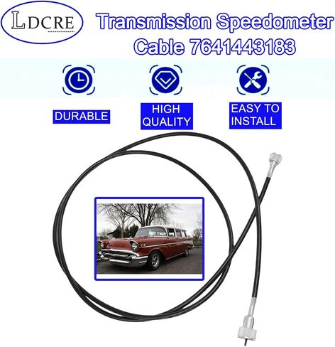 Transmission Speedometer Cable 7641443183,Fits for 55 56 57 Chevy 700R4 TH350 TH400 TH-200,TH-350 TH-400 TH-200-4R TH-700R4,Compatible with Chrysler transmissions 727,904 in Saudi Arabia